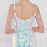 Sequin Evening Dress Sequined Fishtail Formal Dress
