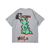 Men T Shirt Summer Casual Tops Men's Clothes Summer Wear Vintage Men's round Neck Short Sleeve Casual Loose Cartoon Printed T-shirt