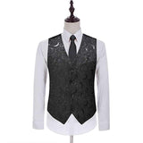 Tuxedo Vests Men Suit Vest Suit Vest Men's Spring and Autumn Business Leisure Professional Formal Vest