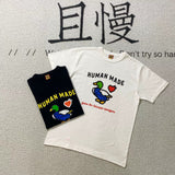 Human Made T-Shirt Slub Cotton Short Sleeve Loose Couple T-shirt