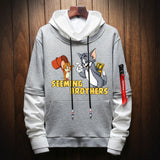Tom and Jerry Hoodie Sweater for Male and Female Students Spring and Autumn Bottoming Shirt