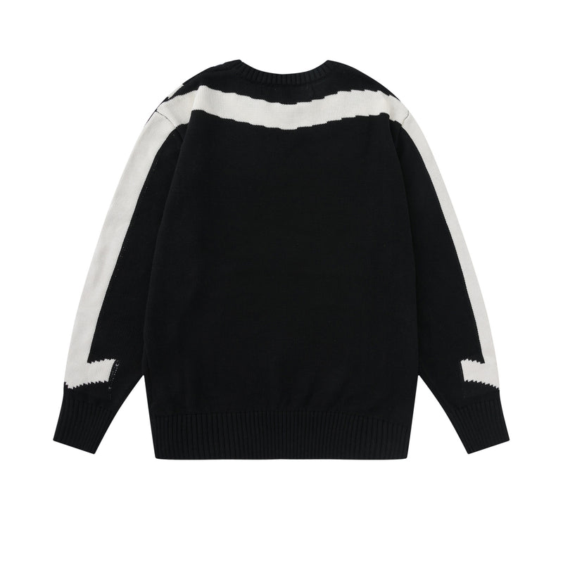 Off White Winter Sweaters Autumn and Winter Knitted Sweater for Men and Women