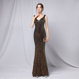 Sequin Evening Dress Sequined Fishtail Formal Dress