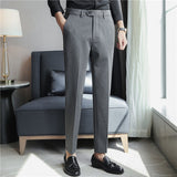Men Trousers Business Suit Pants