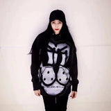 Chito Dog Print Hoodie Autumn and Winter Hooded Sweater Women's Loose Top