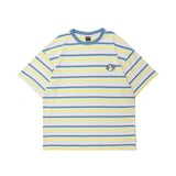 Men's T Shirt Summer Casual Tops Short Sleeve Striped T-shirt Men's round Neck Half Sleeve Boyfriend Harajuku Style Street Fashion Loose Half Sleeve