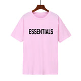 Fear Of God Fog T Shirt Essentials Double Line Letter Loose High Street Short Sleeve T-shirt For Men