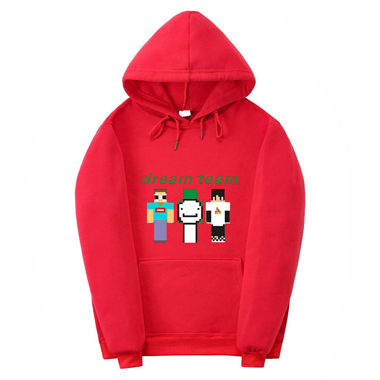 Dreamwastaken Novelty Hoodies Dream Merch Shirt 2D Printed Casual Fashion Loose Hooded Sweater