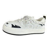 Cow Print Hey Dude Shoes Cow Canvas Shoes 2 White Shoes Ulzzang Sneakers for Women