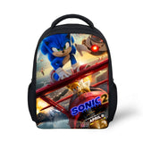 Sonic Backpack Sonic the Hedgehog Cartoon Sonic 2 Children Cartoon Small Bookbag