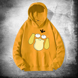 Men and Women Pokemon Pikachu Hoodie Pokémon Psyduck Hooded Sweater