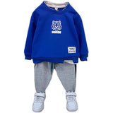 Toddler Boys Sweater Boys' Suit Spring and Autumn Two Pieces