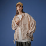 Corduroy Patch Jacket Autumn Vintage Corduroy Baggy Coat