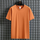 Men's T-Shirt Summer round Neck Solid Color T-shirt