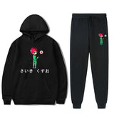 Black Rose Hoodie Qi Mu Nan Xiong's Disaster Anime Leisure Loose-Fitting Hoodie