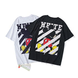 Cartoon Arrow Short Sleeve Summer Unisex Couple Loose Casual Half Sleeves Tshirt Owt