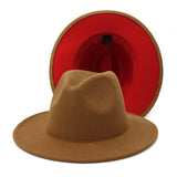 Walter White Fedora Woolen Hat Double-Sided Felt Hat Autumn Winter Retro Fedora Hat