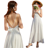 Fairy Dress Sling Backless Dress Slimming Bali Fairy Dress Seaside Holiday Beach Dress