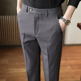 Men Trousers Spring Casual Pants Business Gentleman Stripes Men's Trousers