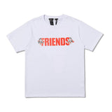 Vlone Printed Popular ShortSleeved Men and Women Couple Tshirt