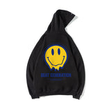 Smiley Face Hoodie Hooded Sweater Men's Couple's Shirts Tide