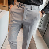 Men Trousers Slim Fit Men's Business Suit Pants
