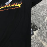 Thrasher T Shirt Summer Couple Skateboard Flame Limited T-shirt