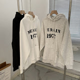 Harvard Sweatshirt 1977 Printed Hooded Fleece Lined Sweater