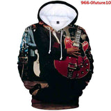 Back to the Future Costume Printed Sweater Spring and Autumn plus Velvet Full Color Hoodie Casual Top