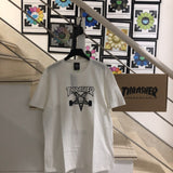 Thrasher T Shirt Thrasher Pentagram Sheep Head Flame Loose Short Sleeve Fall Winter Couples
