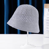 Straw Hat Hollow Summer Knitted Fisherman Hat