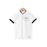 Children Boy Polo Shirts Summer Children's Short-Sleeved T-shirt Men