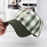 Vintage Check Baseball Cap Plaid
