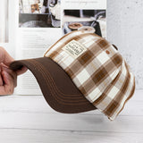 Vintage Check Baseball Cap Plaid