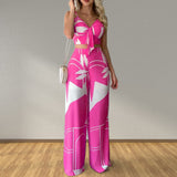 Women Pants Suit Women Summer Sexy Loose Print