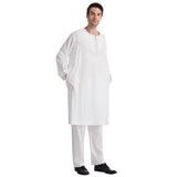Mens Thobes Embroidered Robe Set