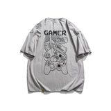 Men T Shirt Summer Casual Tops Men's Summer Large Printed Black Gray Neutral Couple Men's and Women's Short-Sleeved T-shirt