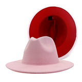 Walter White Fedora Woolen Hat Double-Sided Felt Hat Autumn Winter Retro Fedora Hat