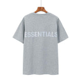 Fog Essentials Tshirts Fog Reflective Essentials Fear Of God High Street Loose Short Sleeve T-shirt Men and Women