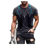 Tactics Style T Shirt for Men Summer Short Sleeve round Neck Printing Stylish Casual T-shirt