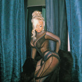 Fall Women's Clothing Sexy Mesh See-through Slim Fit Patchwork High Waist One-Piece Trousers