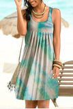 Women Exotic Dresses Summer Loose Casual Tie-Dye Skirt Dress