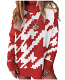 Preppy Aesthetic Outfits Lapel Mid-Length Knitwear