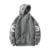 Men's Autumn Winter Coat Fleece-Lined Thickened Cotton-Padded Coat