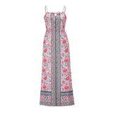 Beth Dutton Bohemian Dress Summer Spring Midi Dresses Vintage Floral Dress