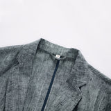 Men Linen Suits Autumn Linen Suit Baggy Coat
