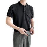 Men Polo Shirts Lapel T-shirt