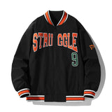 All Star Varsity Jacket Retro Alphabet Embroidered Baseball Uniform