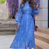 Women Bohemian Dress Spring/Summer Mid-Length Lace Dress