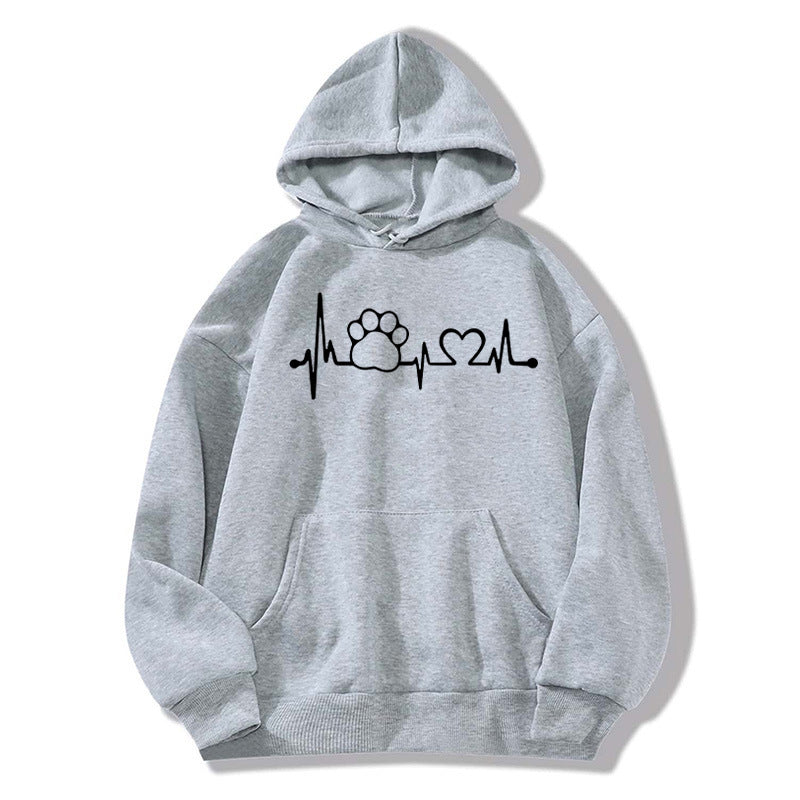 Boy Mama Hoodie Dog Mom Printed Hooded Hoodie